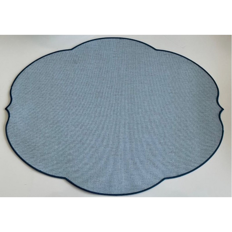 FLOWERS BLU TOVAGLIETTA MAT.PU PLACEMAT 48X35 CM. GUZZINI