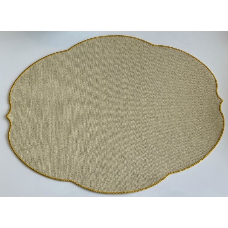 FLOWERS GIALLO TOVAGLIETTA MAT.PU PLACEMAT 48X35 CM. GUZZINI