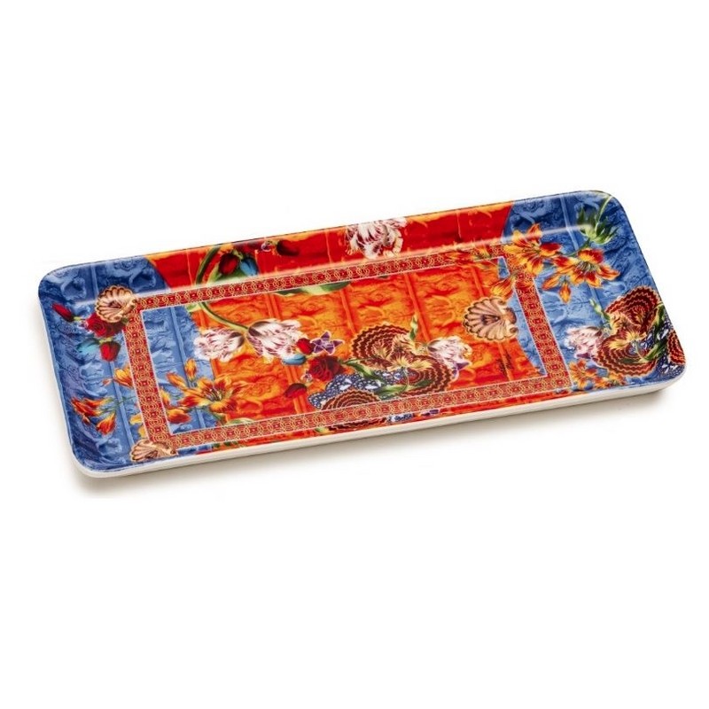 FOULARD ARANCIONE VASSOIO RETTANGOLARE 24X12 CM. PALAIS ROYAL