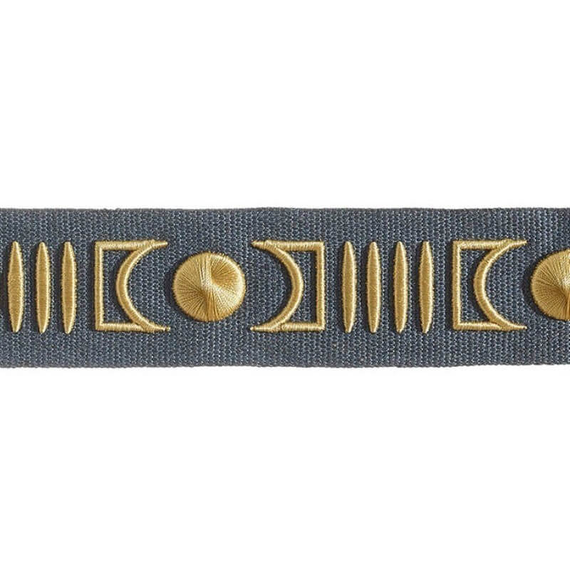 Gallone brodé Isadore 45 mm Houlès