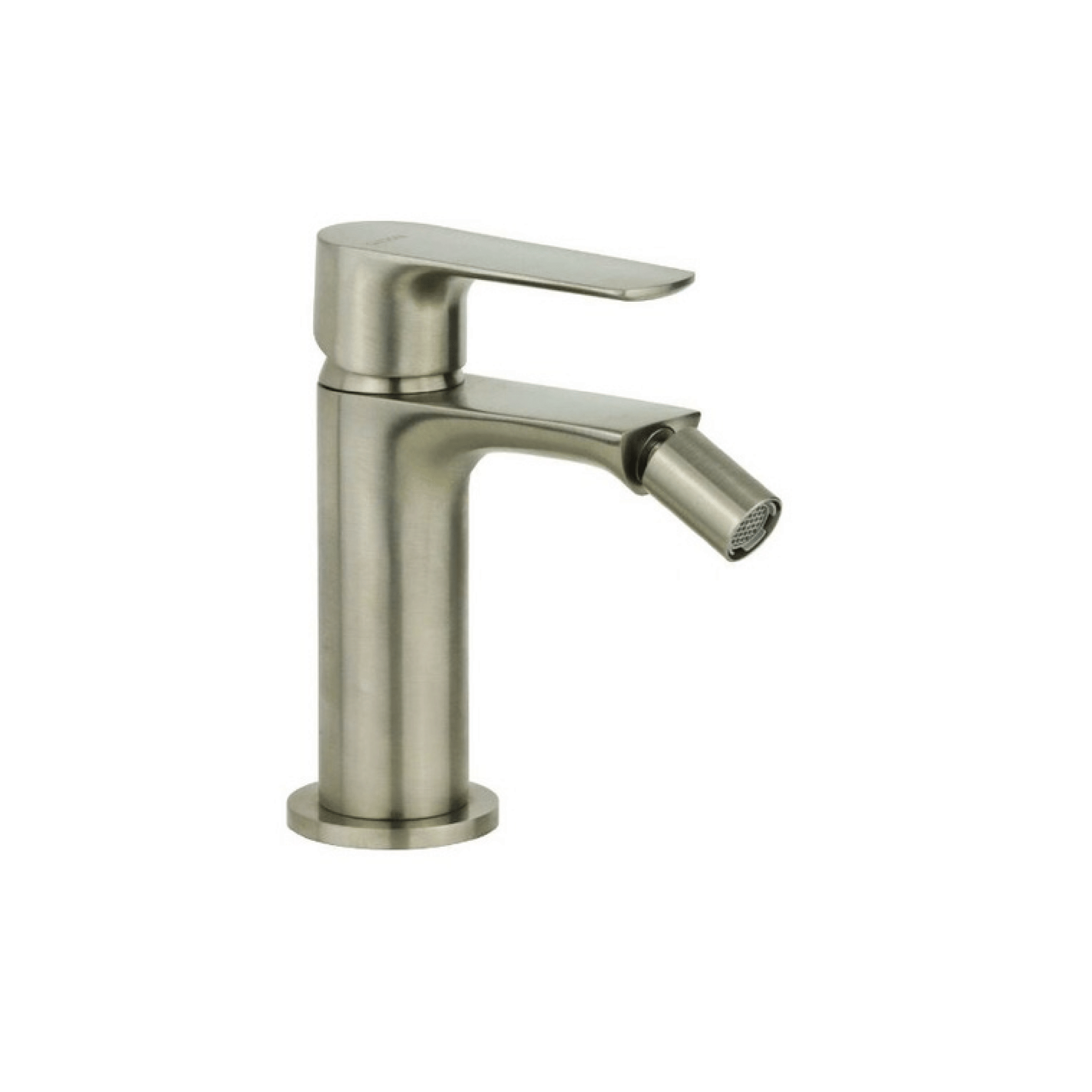 Miscelatore Bidet Monoforo Con Scarico Gattoni Rubinetteria "H20MIX 7000" Nickel Spazzolato