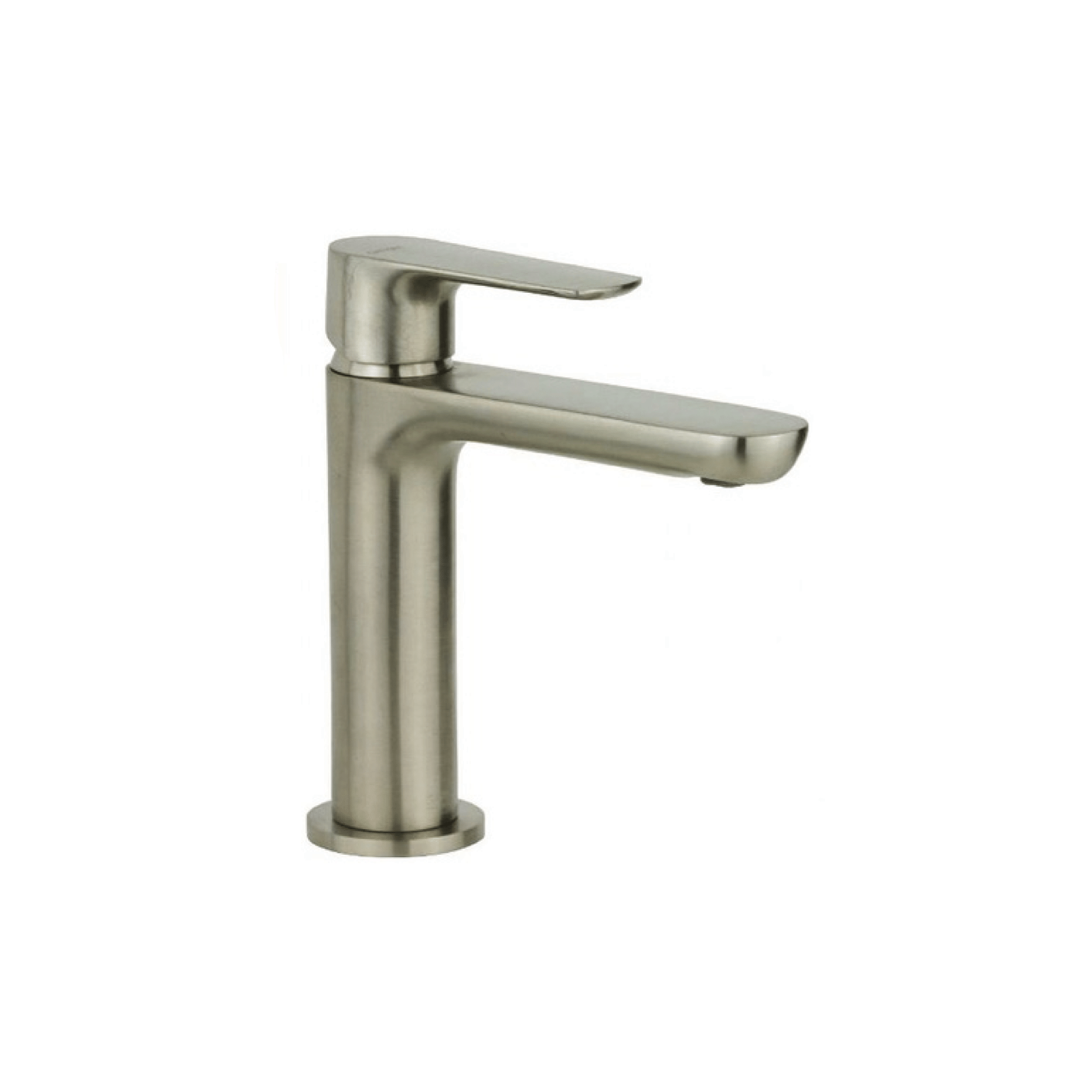Miscelatore Lavabo Monoforo Con Scarico Gattoni Rubinetteria "H20MIX 7000" Nickel Spazzolato