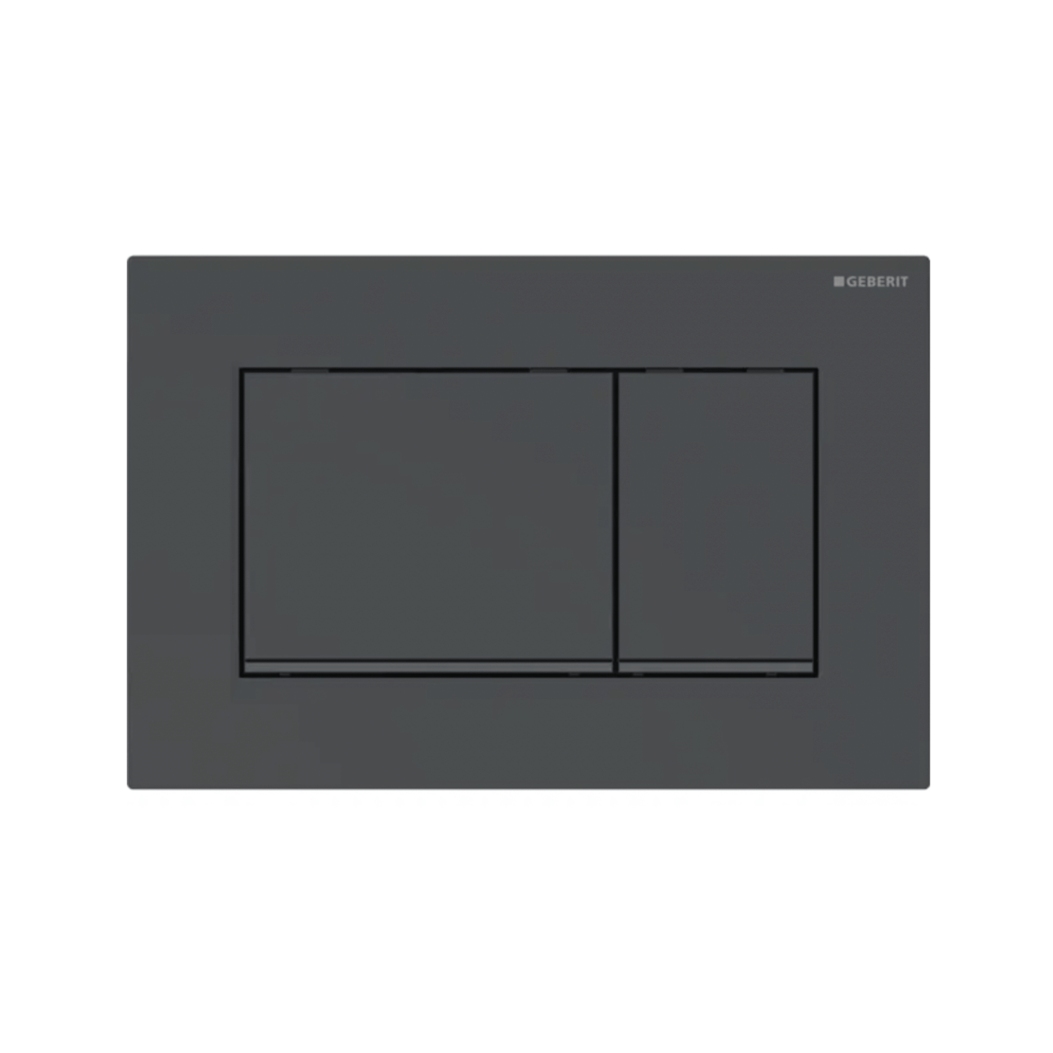 Placca Di Azionamento Doppio Pulsante Geberit "Sigma 30" Nero Opaco
