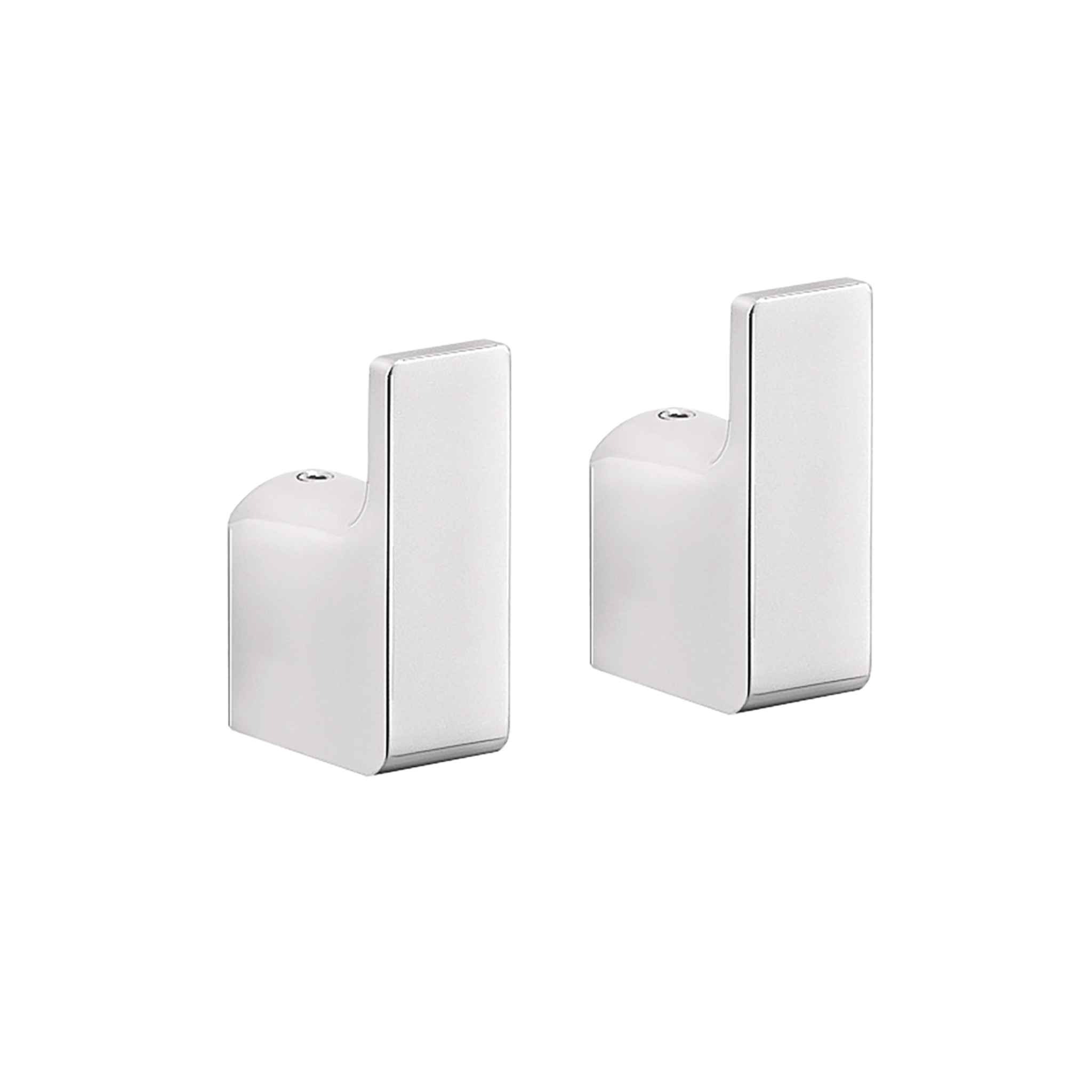 Doppio Appendiabiti a Parete Gedy "Pirenei" Cromo Lucido