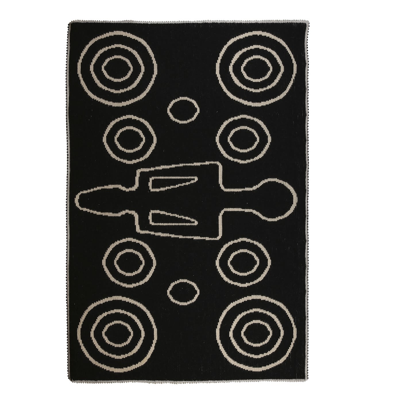 Arazzo nero Dea Madre di Carlo Sanna