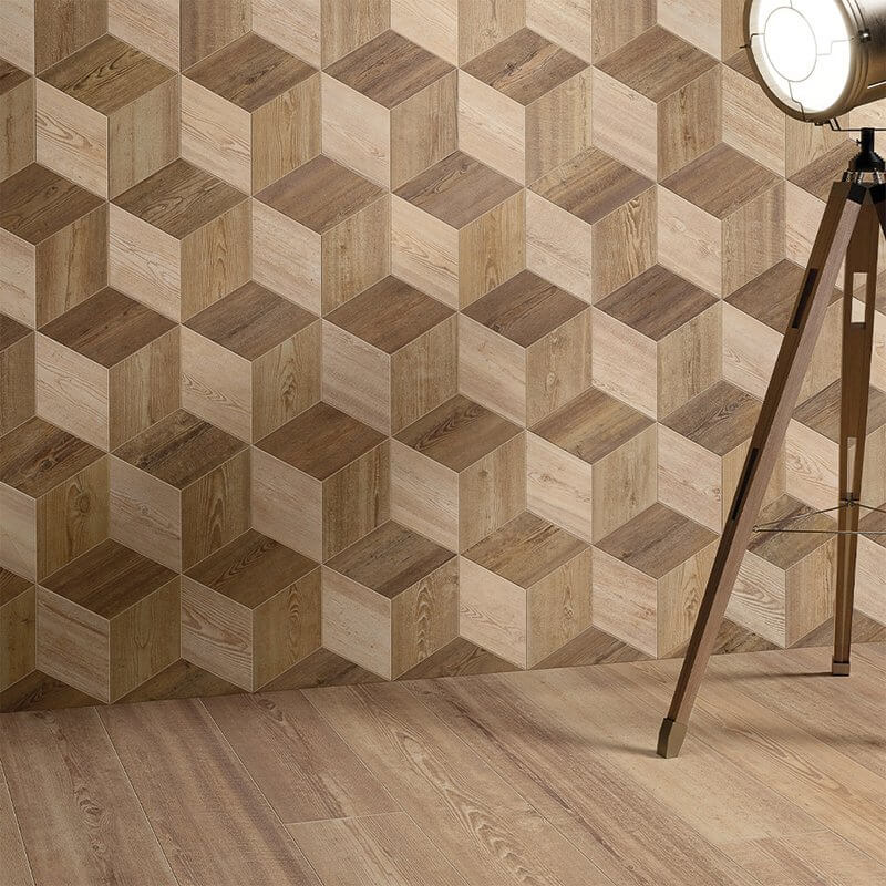 Gres Porcellanato Effetto Legno Naturale 60x60 Clay Unika Opera - DUE G