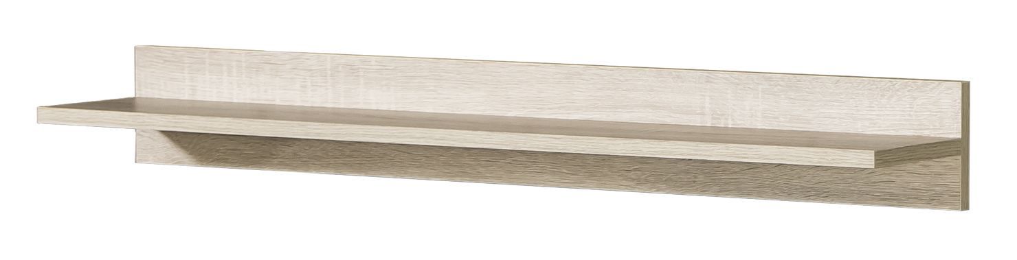 Cameretta - Mensola "Elias" 05, marrone chiaro - 12 x 80 x 18 cm (h x l x p)