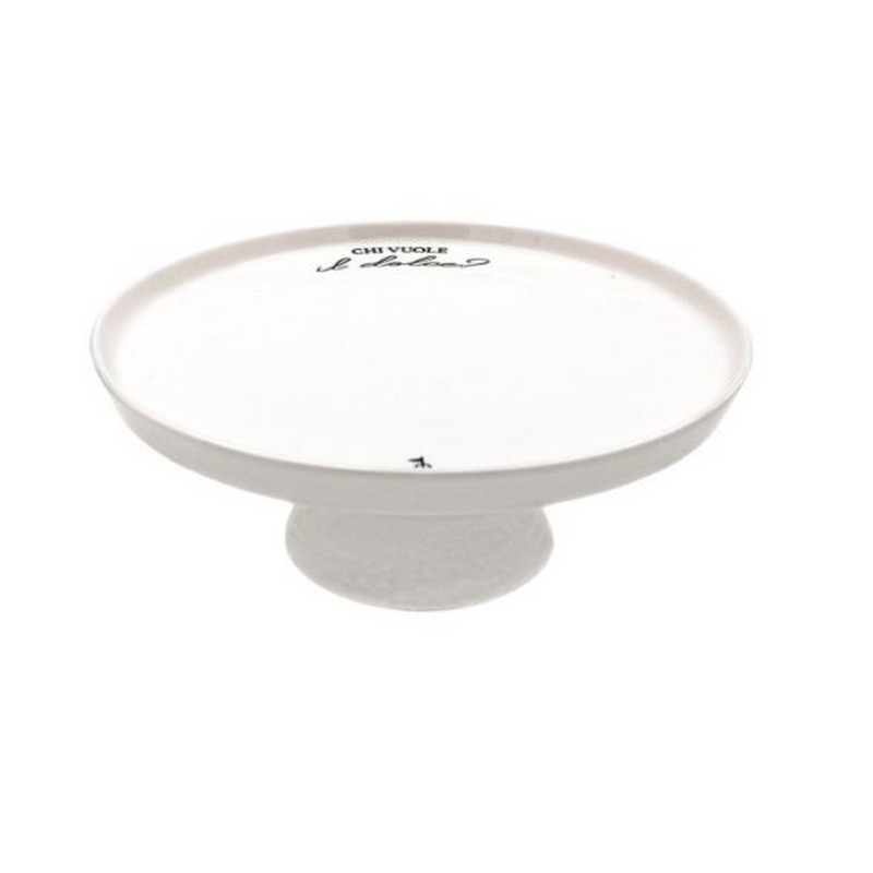 I GARBATI ALZATA IN PORCELLANA BIANCA CM. 26 LA PORCELLANA BIANCA