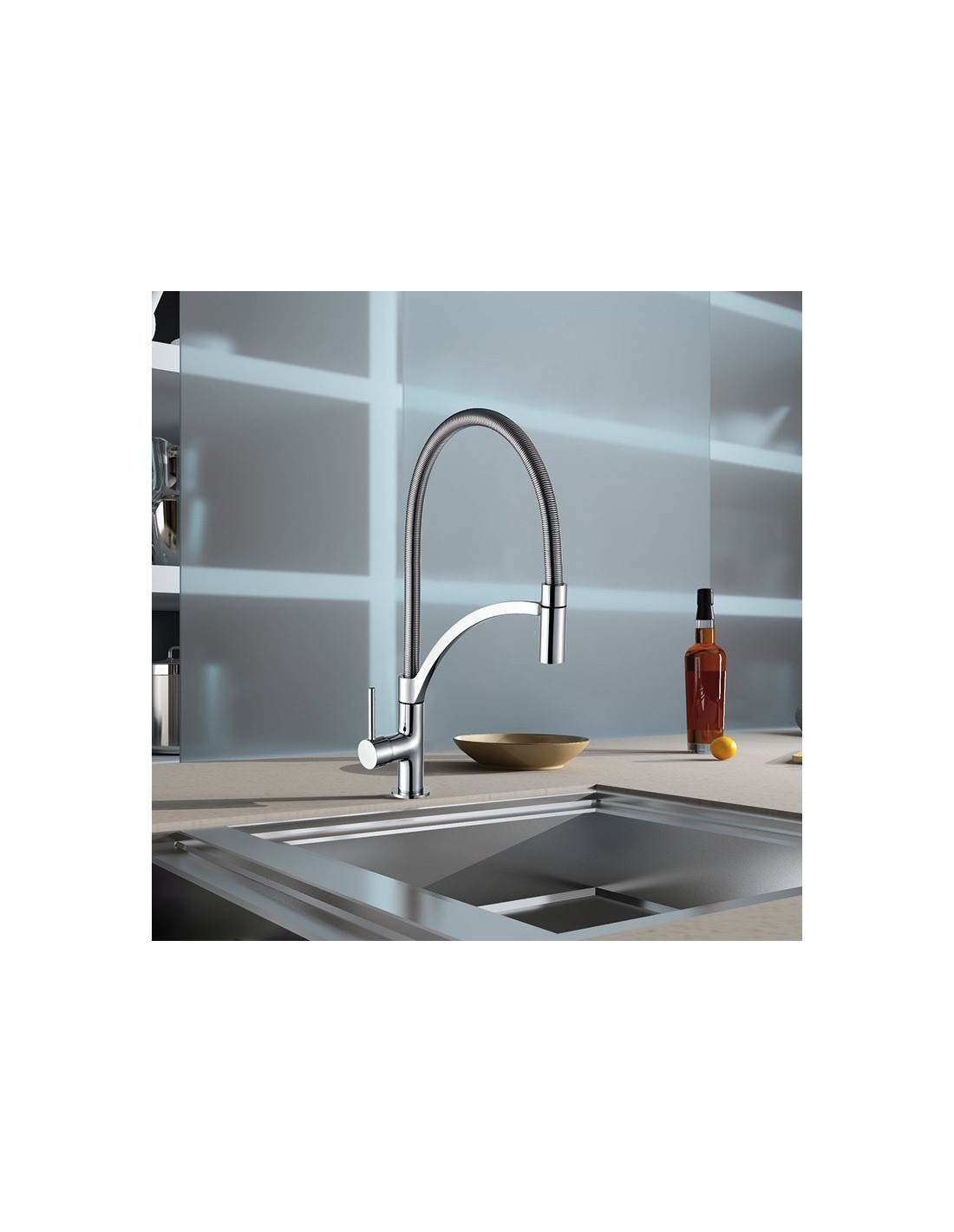 Io Rubinetteria by GME - Design miscelatore Cucina estraibile - 3141