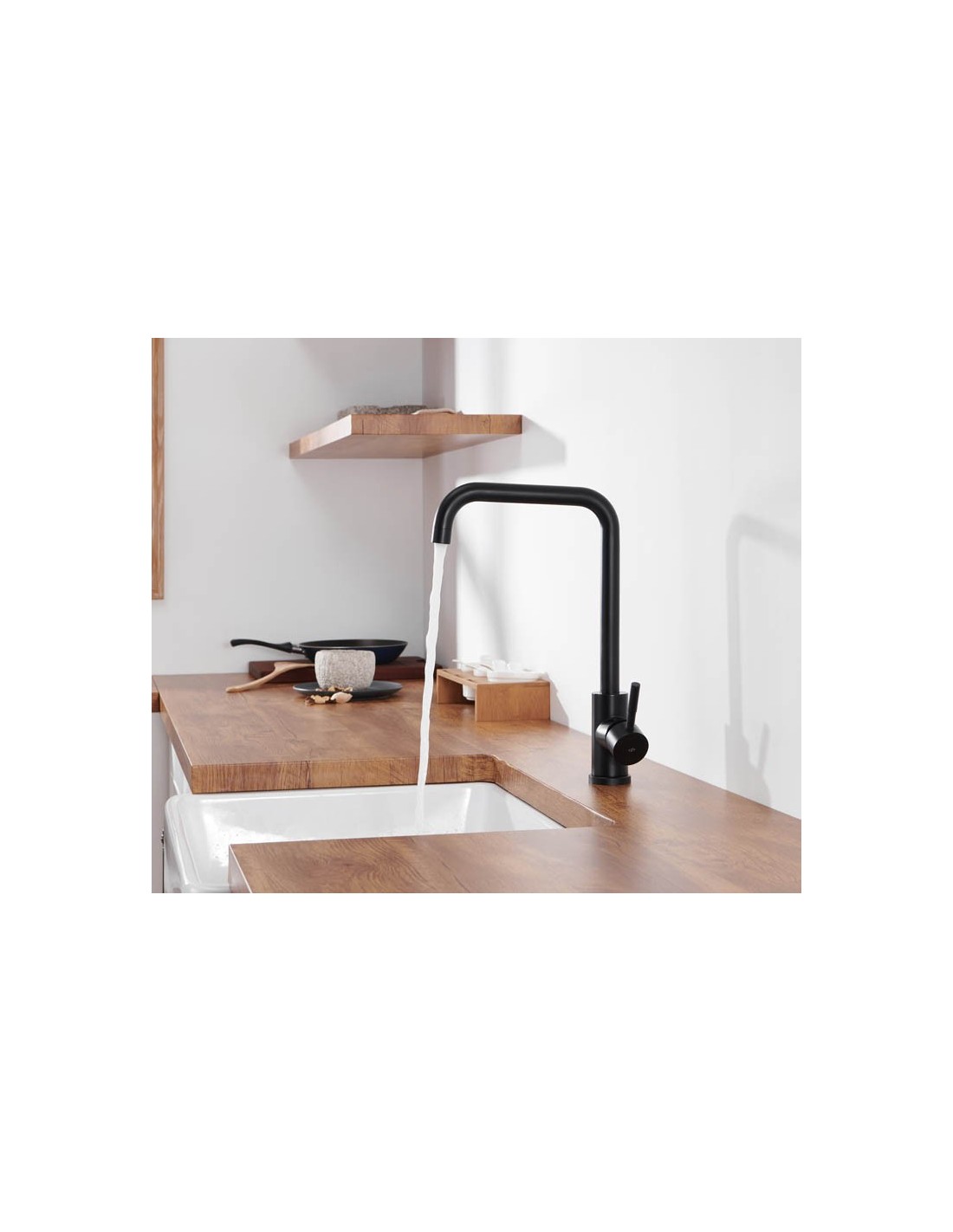 Io Rubinetteria by GME - Noah miscelatore Cucina Nero - 3183