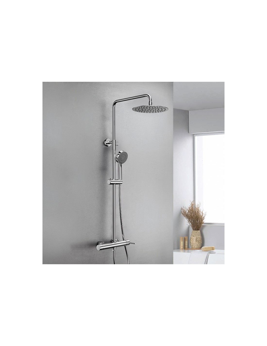 Io Rubinetteria by GME - Round Colonna doccia monocomando - 3015