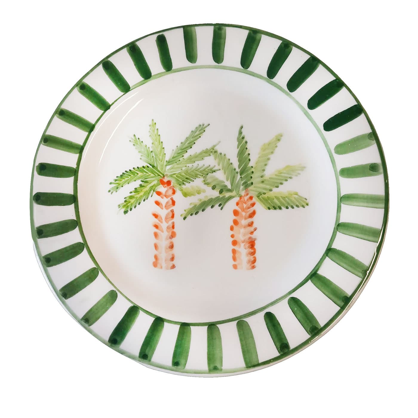Set di 6 piatti da pranzo in ceramica con palme di Marrakech