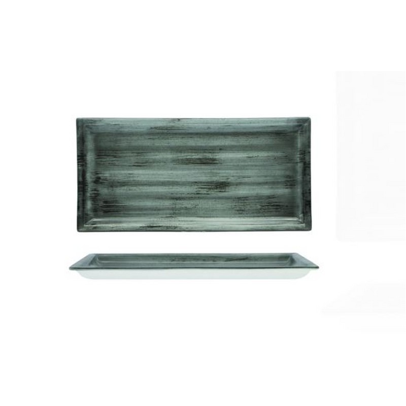 JUSTCOLOR GREY PIATTO RETTANGOLARE 36,5X18,2 CM. HORECA