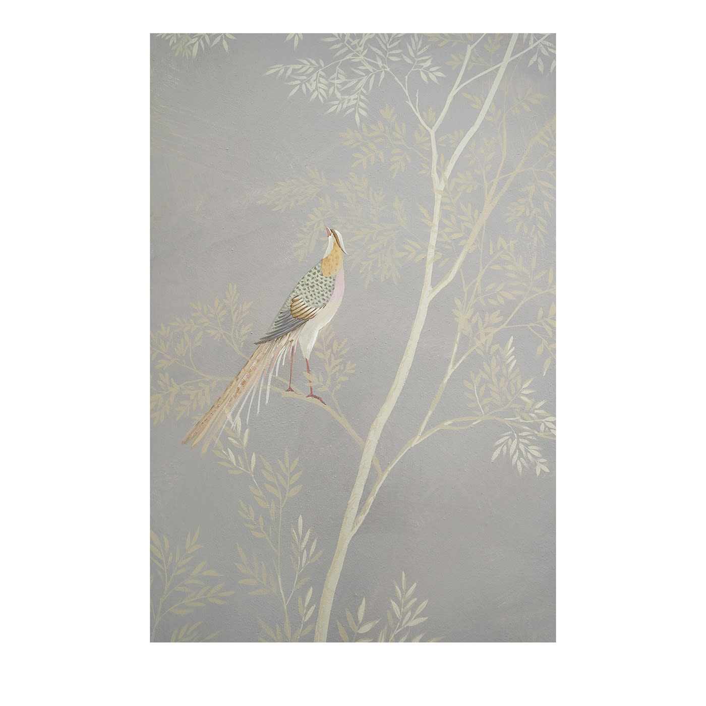 Carta da parati su tela dipinta a mano Lagoon Flora & Fauna