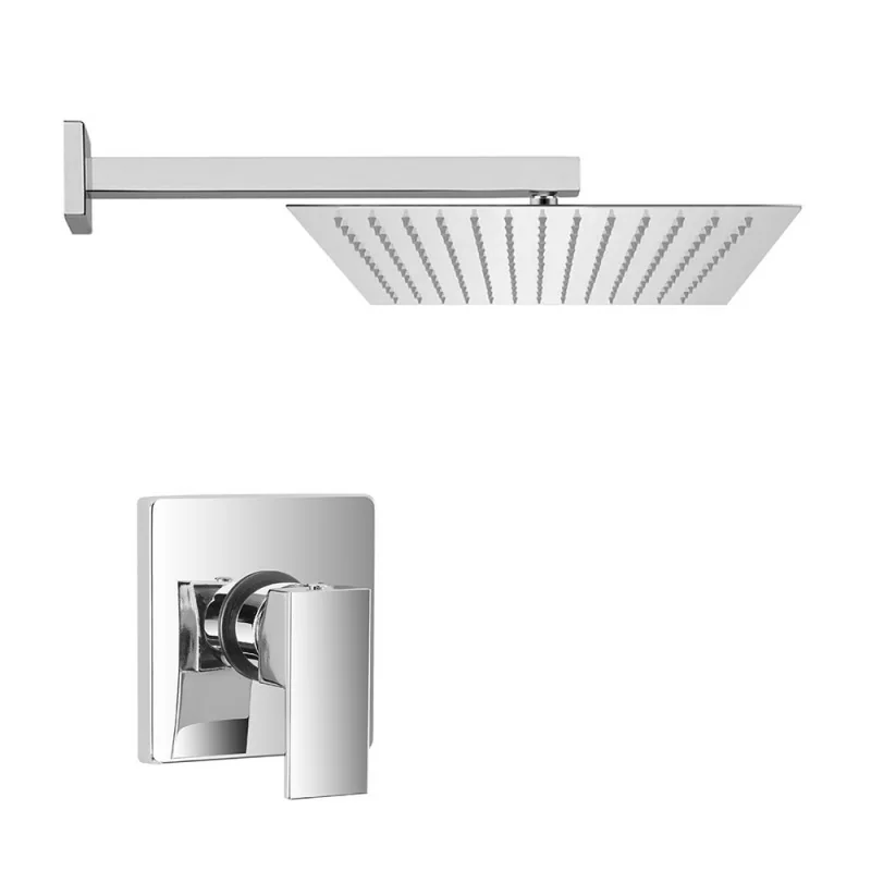 Kit doccia con miscelatore a incasso Kubo braccio doccia e soffione