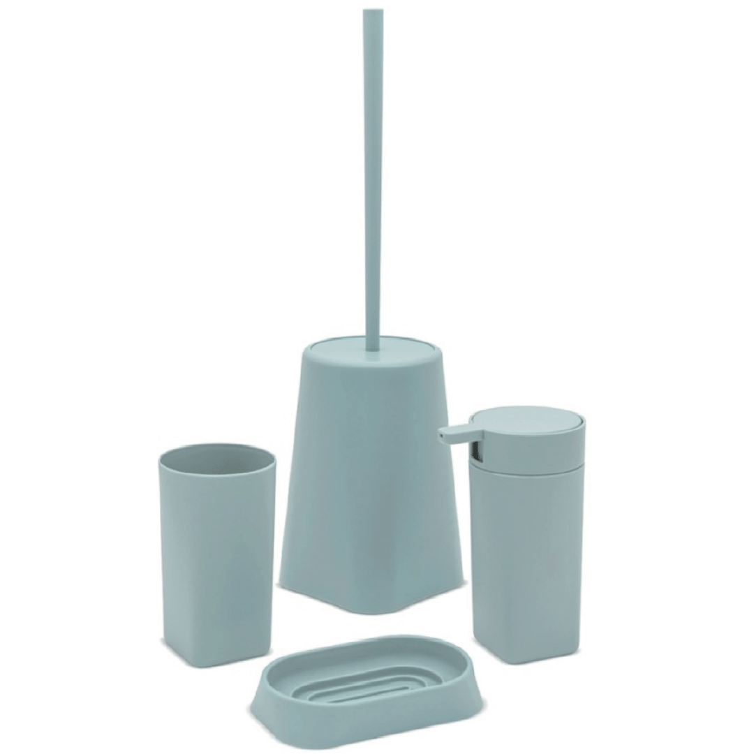 Set 4 Accessori D'Appoggio Feridras "Denver" Acqua Marina