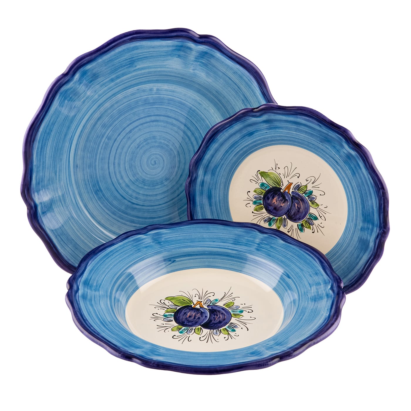 Set per la cena: colore e frutta - Prugne