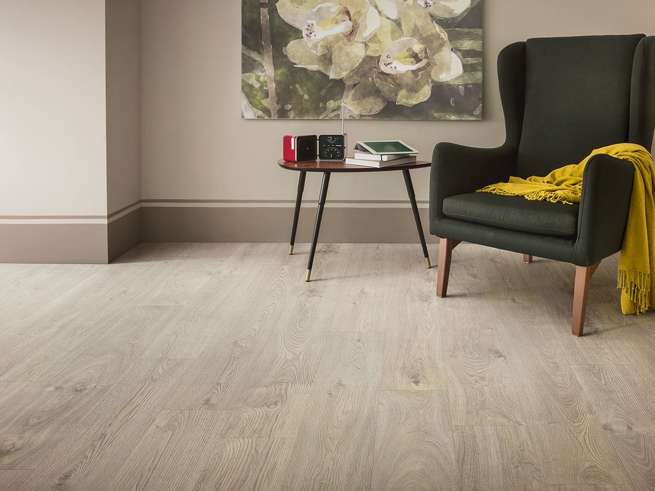 Pavimento Laminato Synchrome Engelberg Legno Grigio Ac4-67477