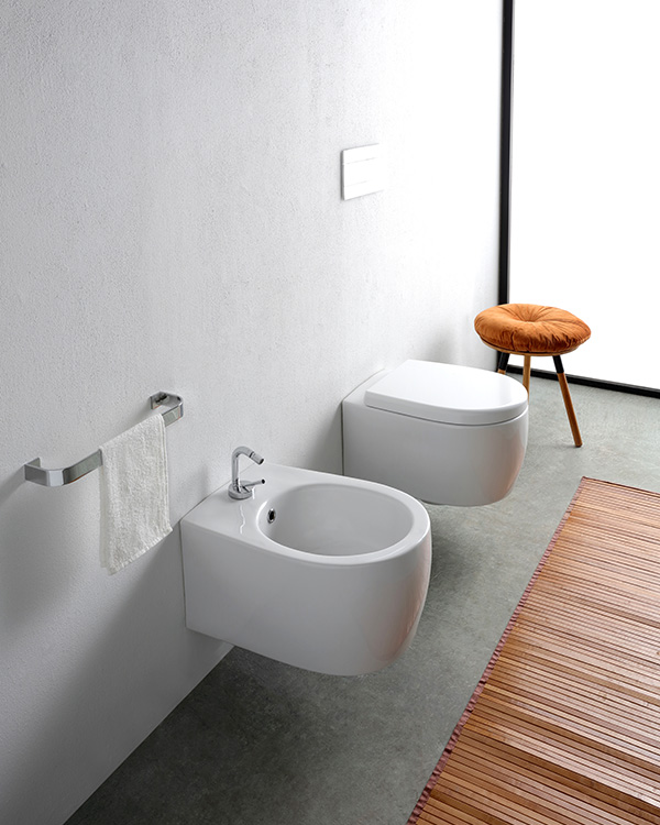 LATINA con kit WC A TERRA - BIDET A TERRA - COPRIVASO SOFT CLOSE-LATINAKIT01