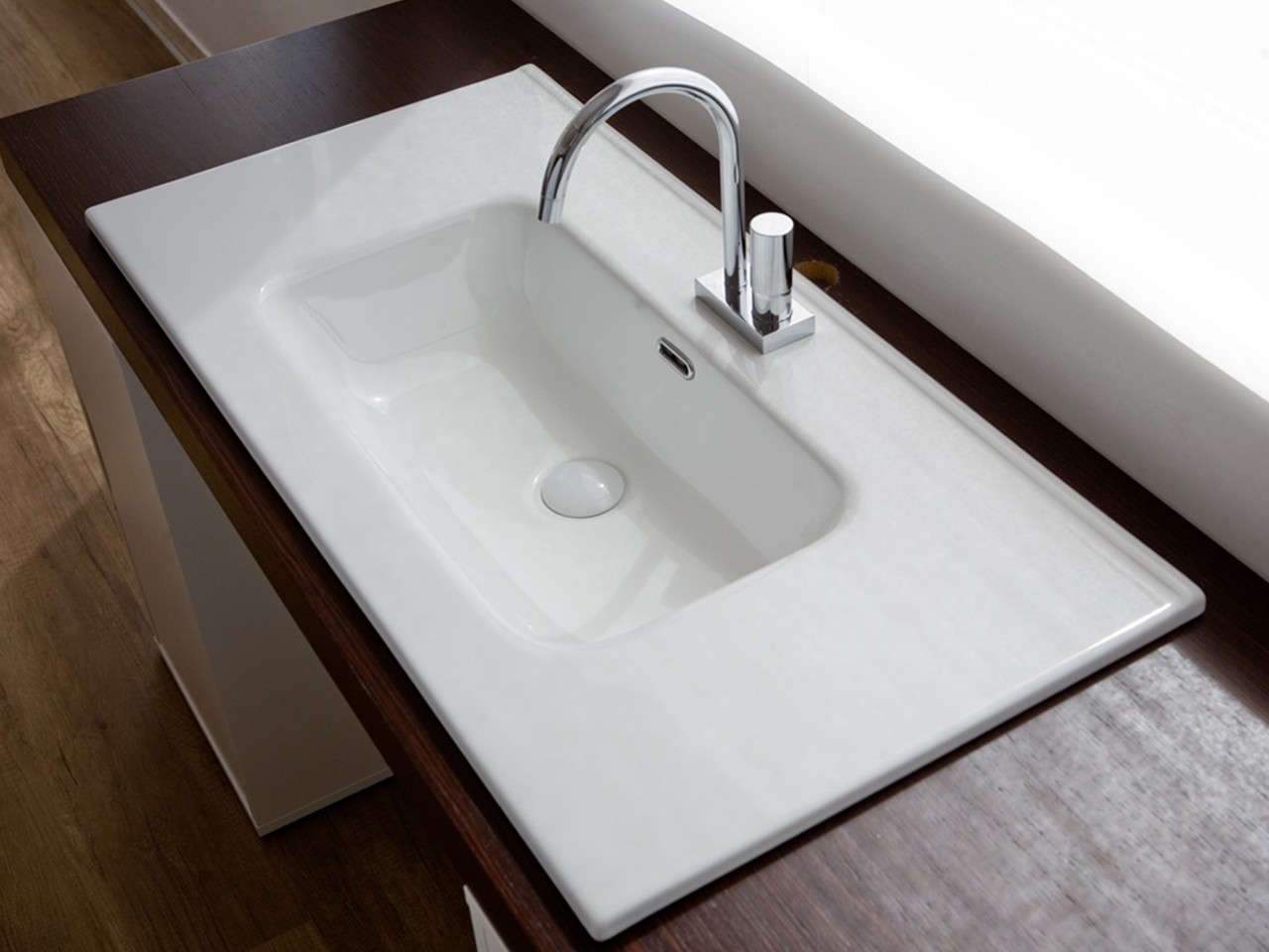 Lavabo Incasso Unitop Andy 61X46,5 cm in Ceramica Bianco Lucido-76808