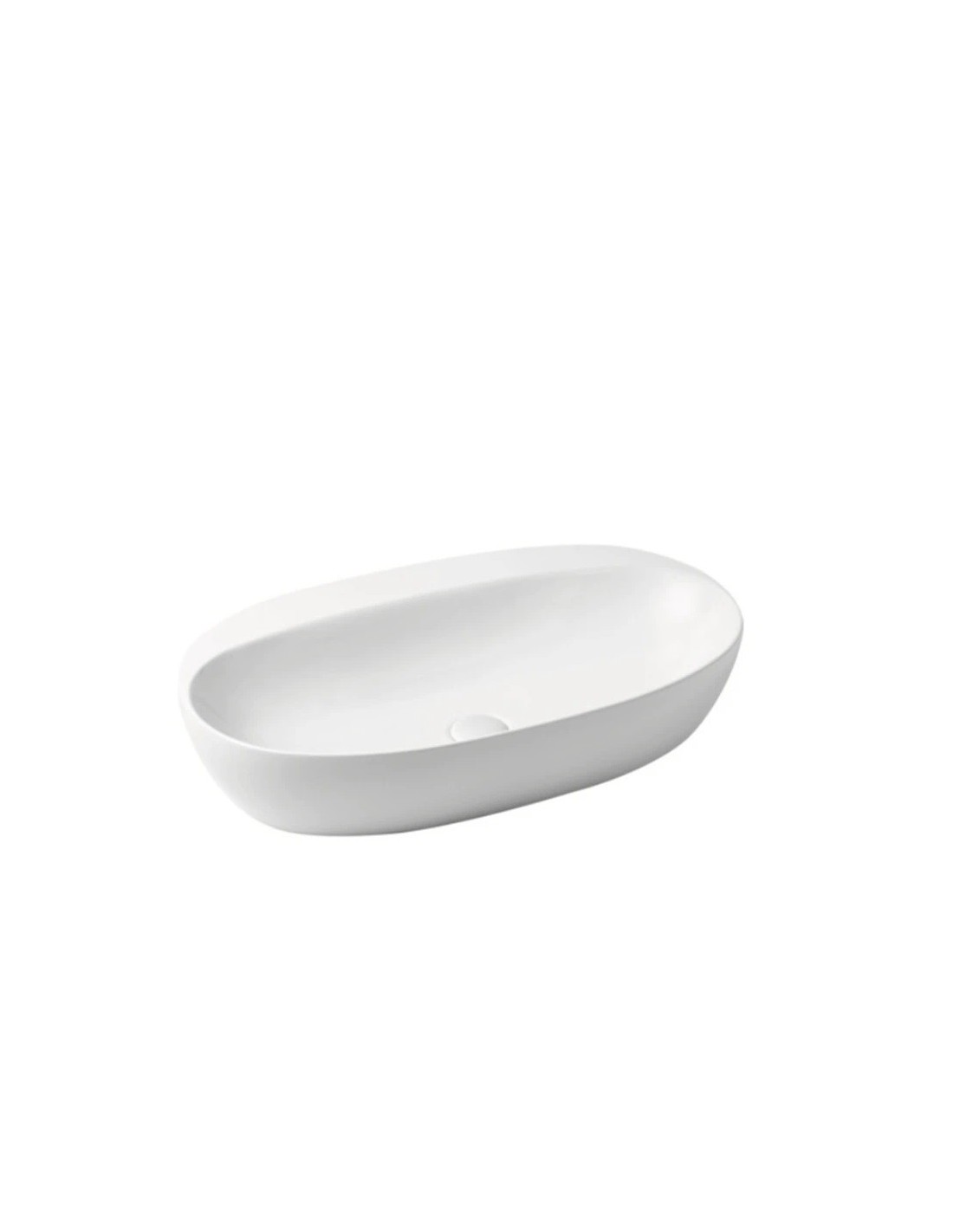 Lavabo collezione Elegance ovale da 70cm senza foro - ELLA070420C0