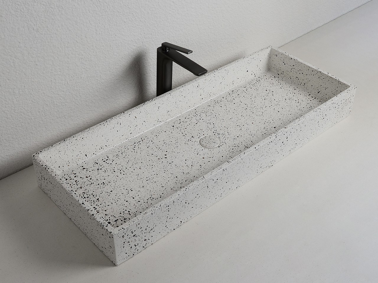 Lavabo da Appoggio Terrazzo 100x39xH12 cm-71632