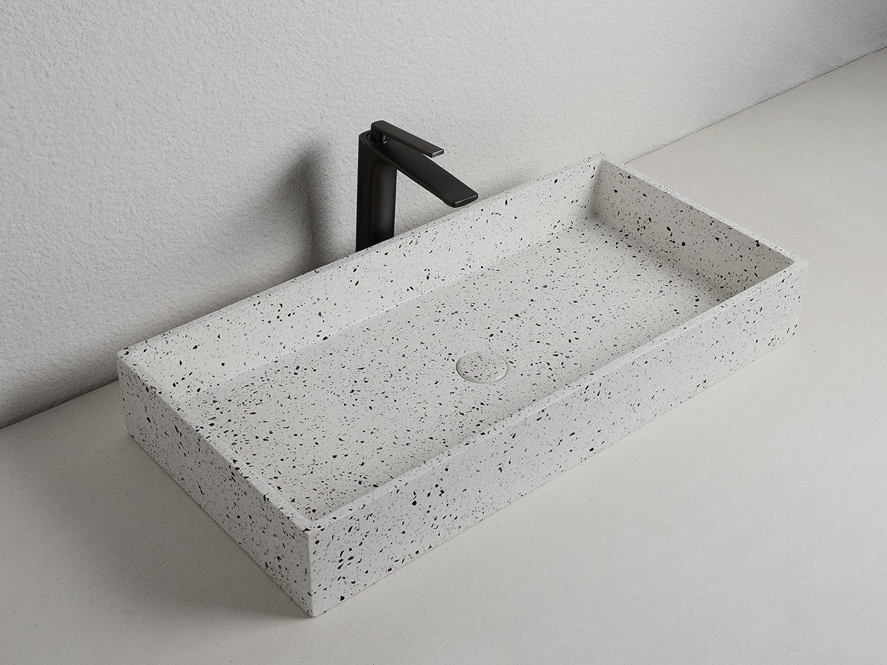 Lavabo da Appoggio Terrazzo 80x39xH12 cm-71631
