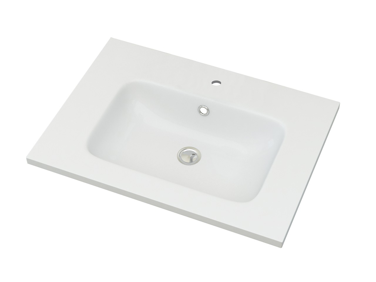 Lavabo Incasso Unitop Classic 61x46 cm Resina Bianco Lucido-67511