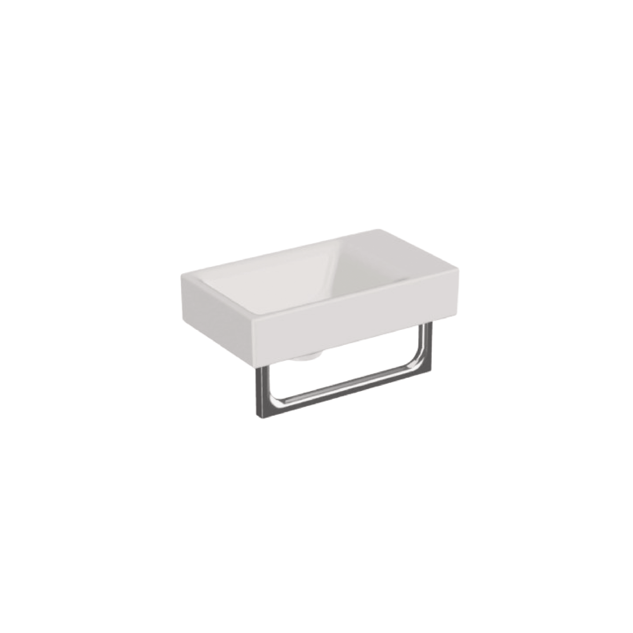 Lavabo D'Appoggio 40x23 Cm Bianco Lucido