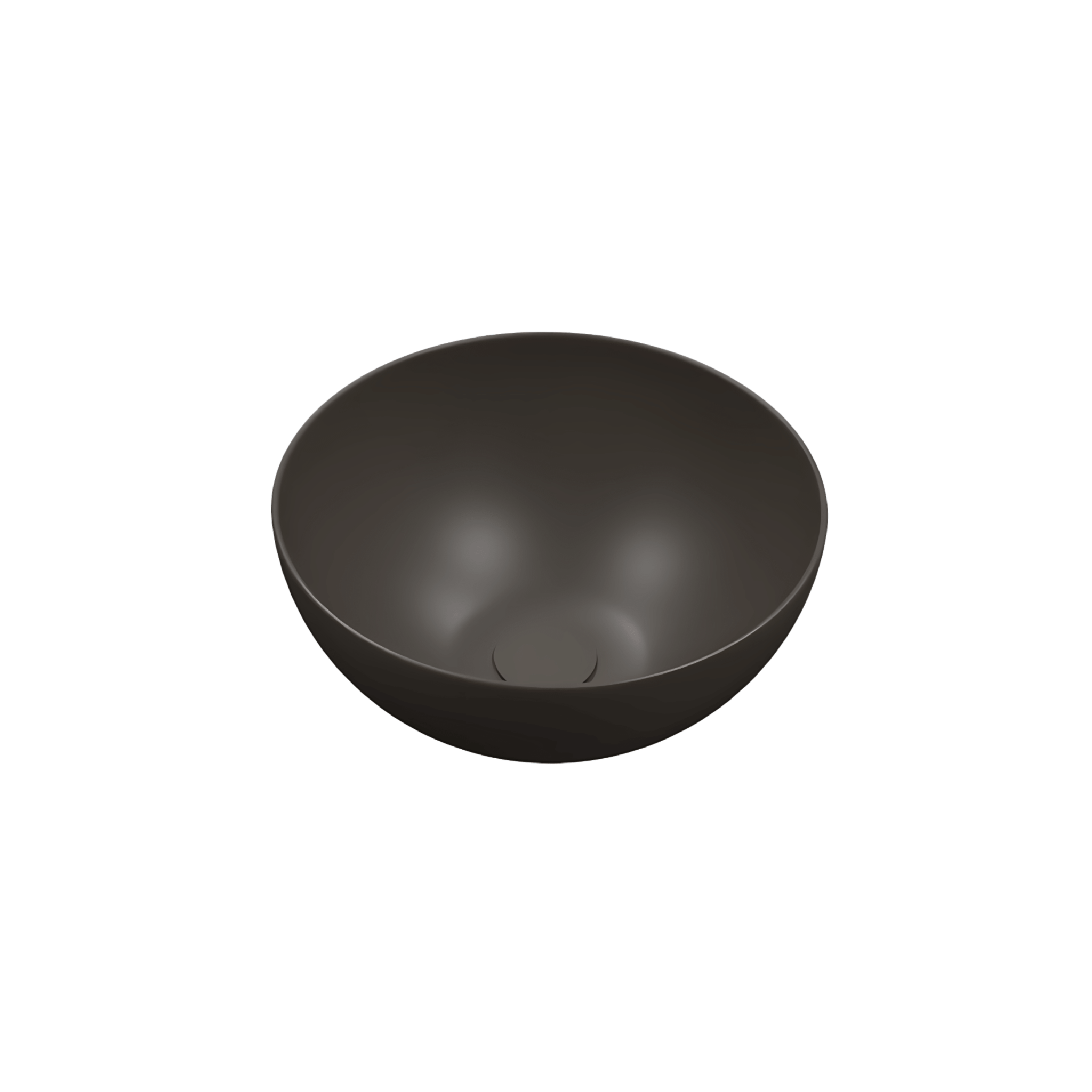 Lavabo D'Appoggio 40 Cm Lullaby "Meg" Caffè Opaco