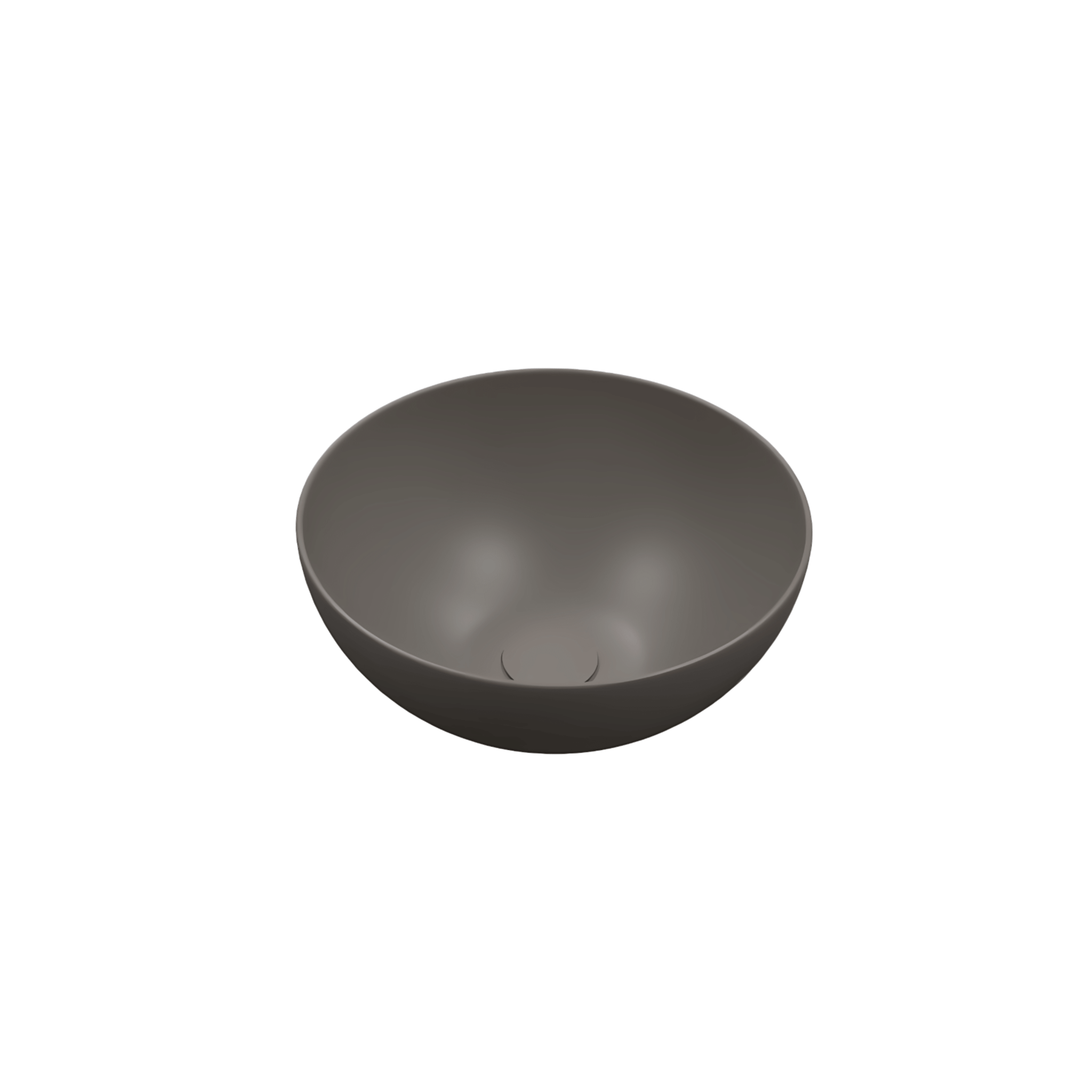 Lavabo D'Appoggio 40 Cm Lullaby "Meg" Grigio Opaco