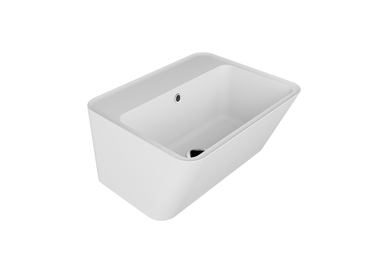 Lavabo Sospeso/Appoggio Wynn 50X40Xh.25 in Ceramica Opaco Bianco-18232