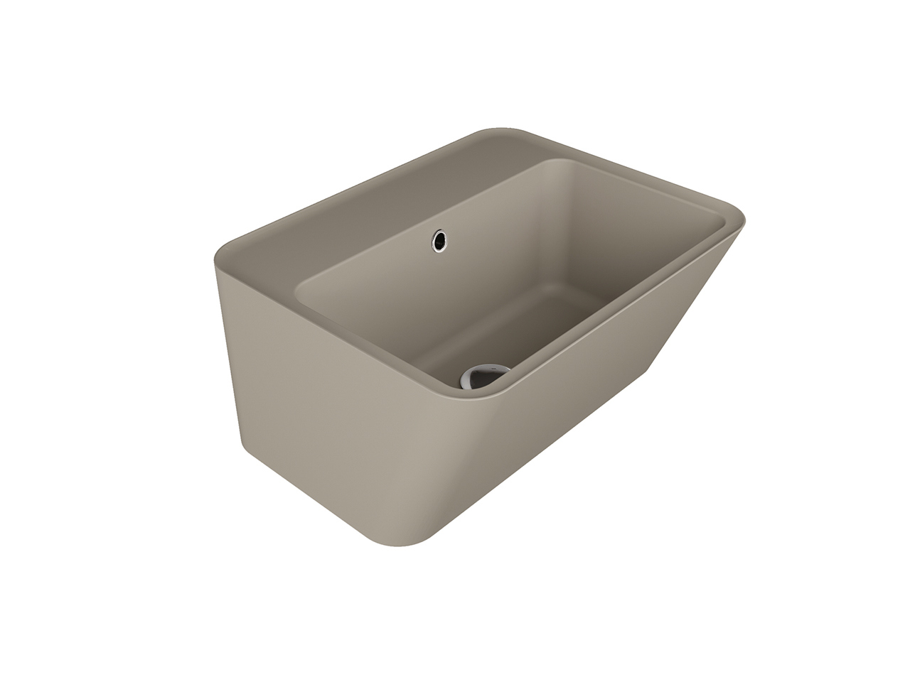 Lavabo Sospeso/Appoggio Wynn 50X40Xh.25 in Ceramica Opaco Matera-18230
