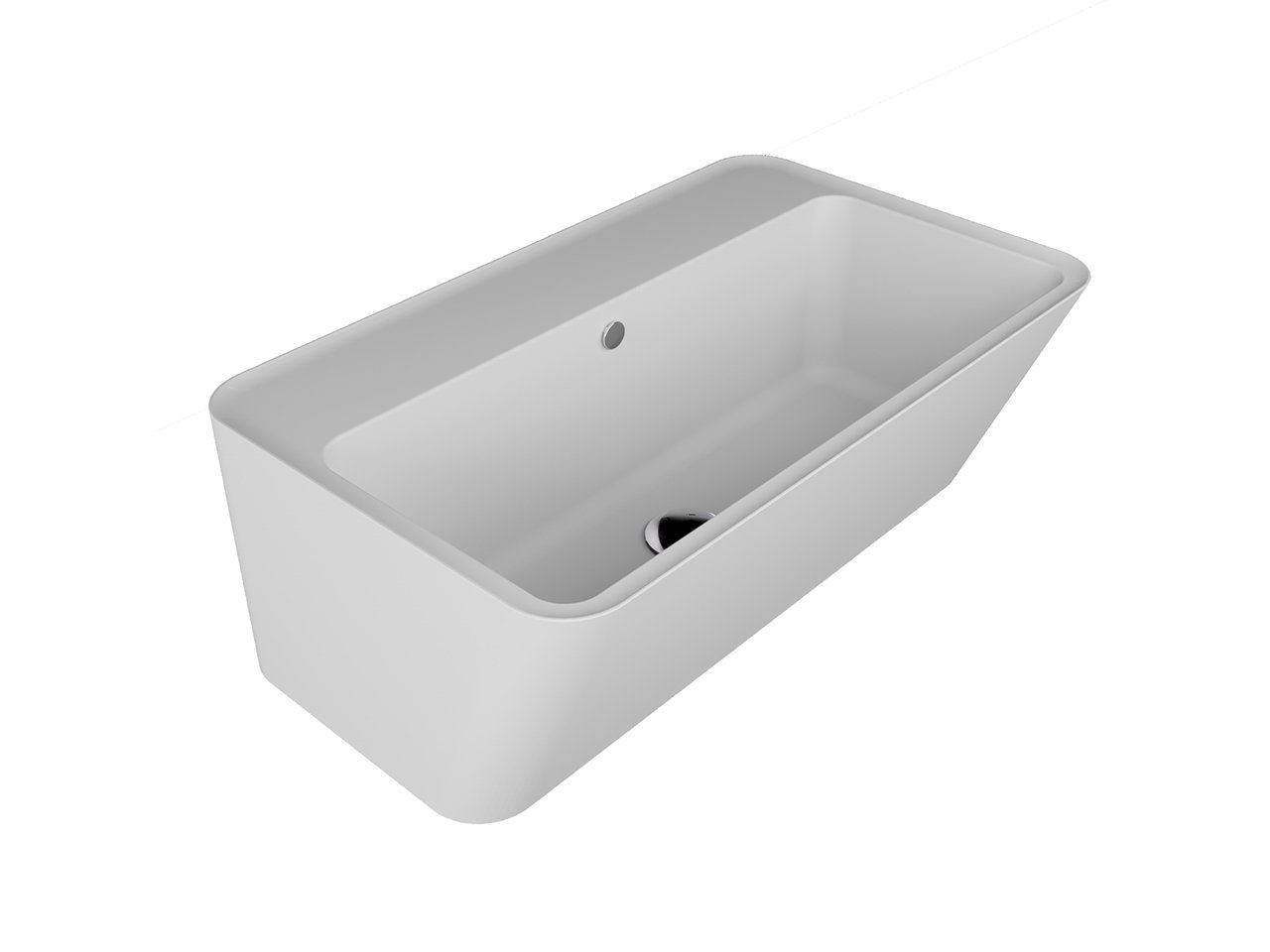 Lavabo Sospeso/Appoggio Wynn 70X40Xh.25 in Ceramica Opaco Bianco-18240