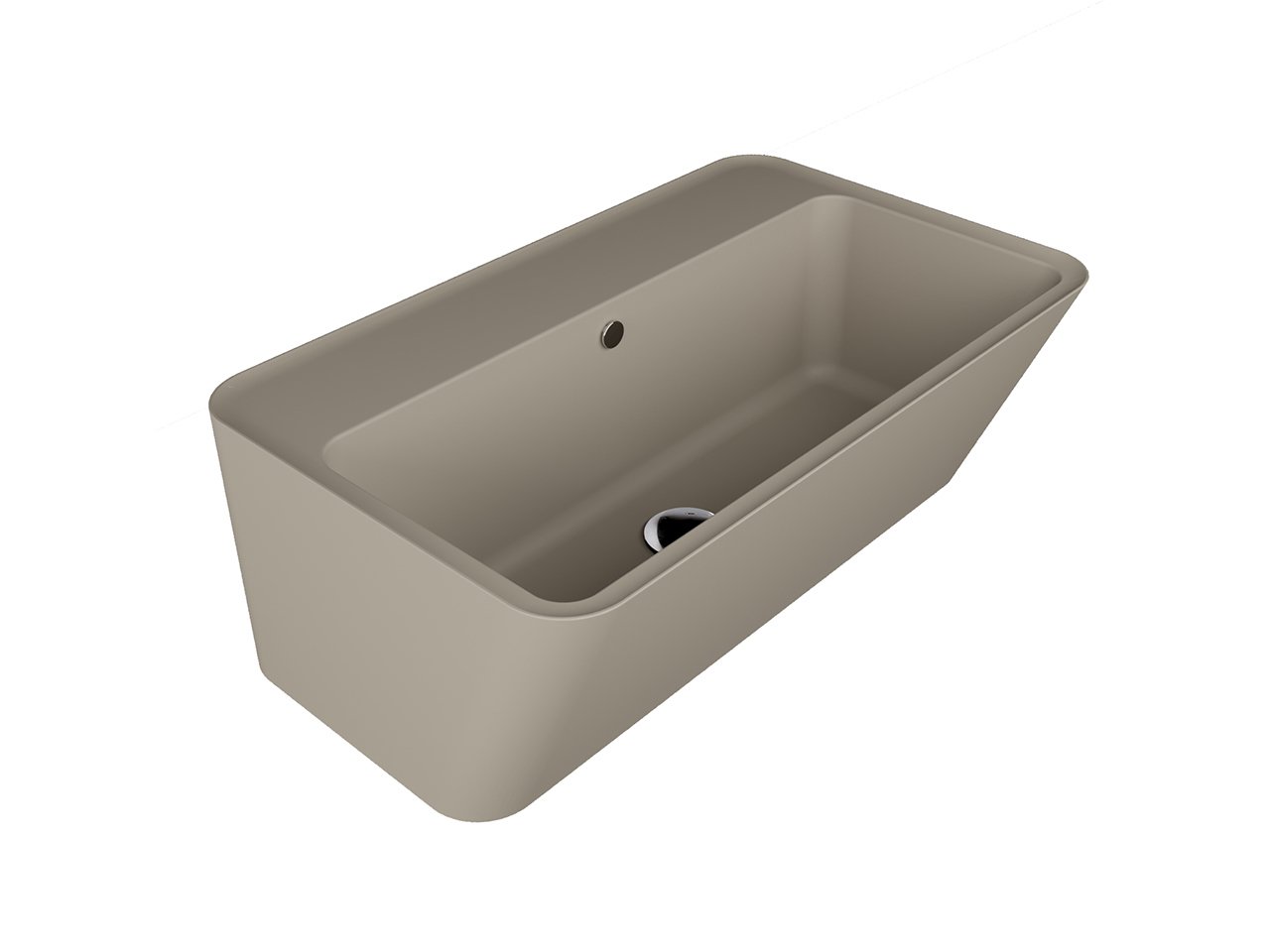 Lavabo Sospeso/Appoggio Wynn 70X40Xh.25 in Ceramica Opaco Matera-18238
