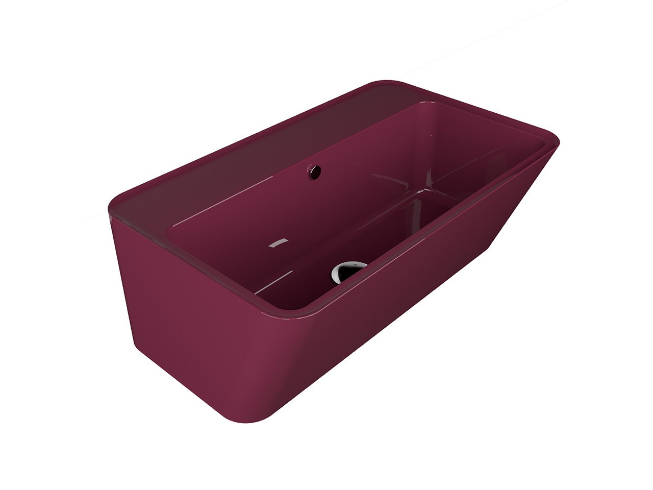 Lavabo da Appoggio Wynn 70X40Xh.25 in Ceramica Lucido Vinaccia-18242