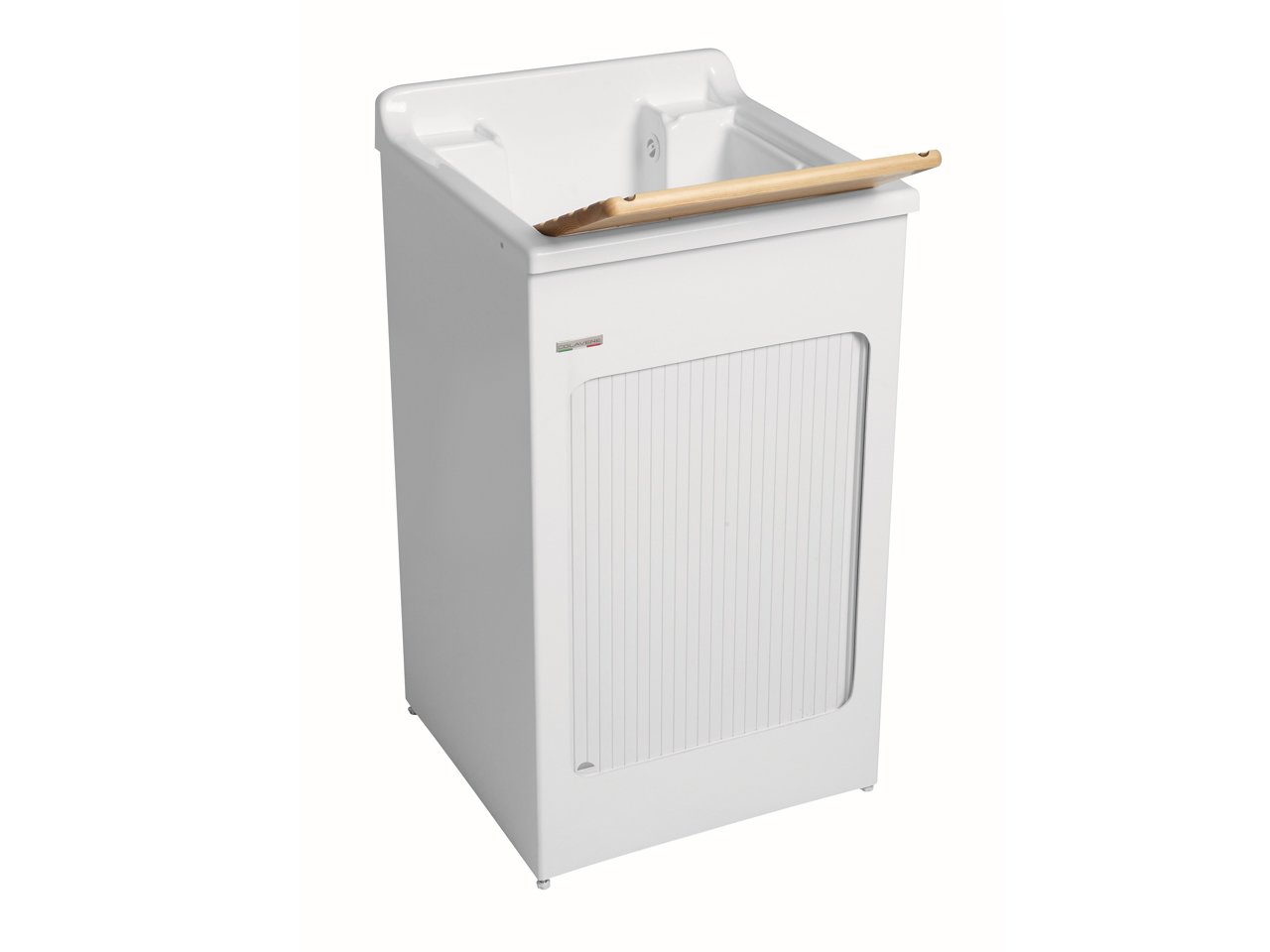 Lavatoio Lavacril 50X50 Bianco Serrandina Bianca-18198