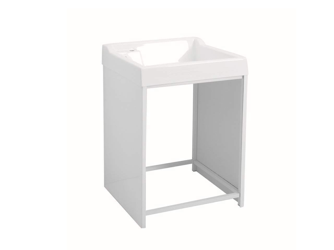 Lavatoio Lavacril con Mobile Sopra Lavatrice con Struttura in Alluminio-18214