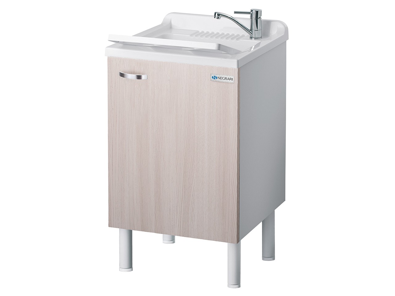 Lavatoio Arcobaleno 50x50 Bianco/Olmo-63549