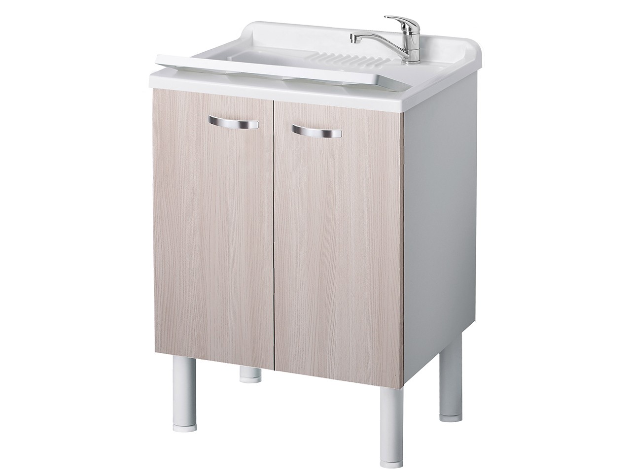 Lavatoio Arcobaleno 60x50 Bianco/Olmo-63550