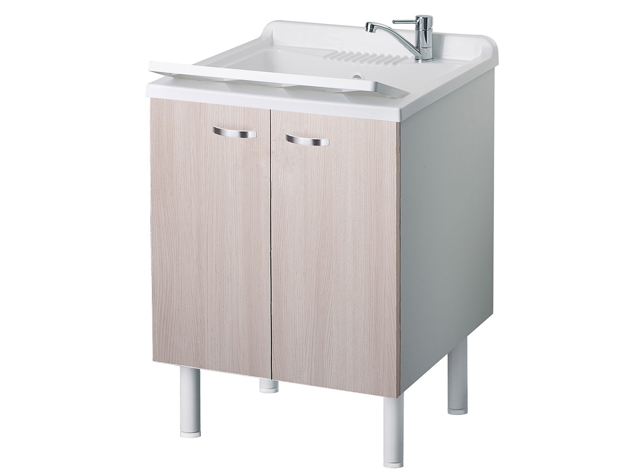 Lavatoio Arcobaleno 60x60 Bianco/Olmo-63551