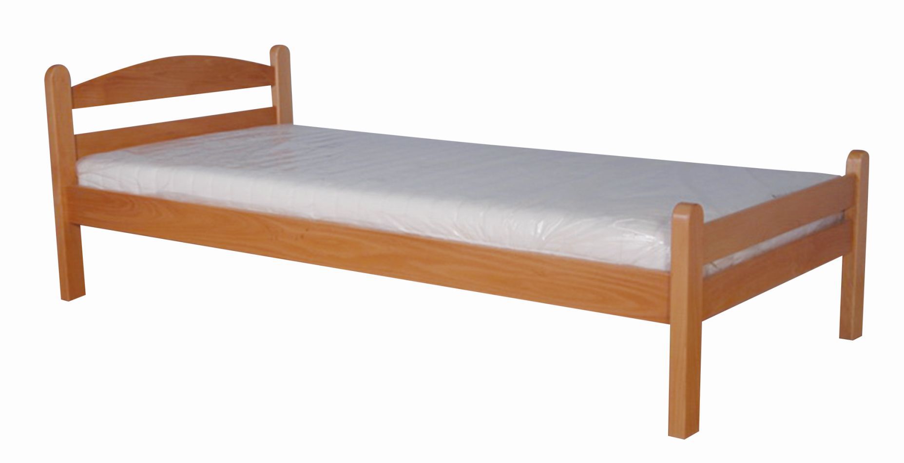 Letto matrimoniale Damboa 14, colore: naturale, faggio massiccio - Superficie di appoggio: 160 x 200 cm (L x L)