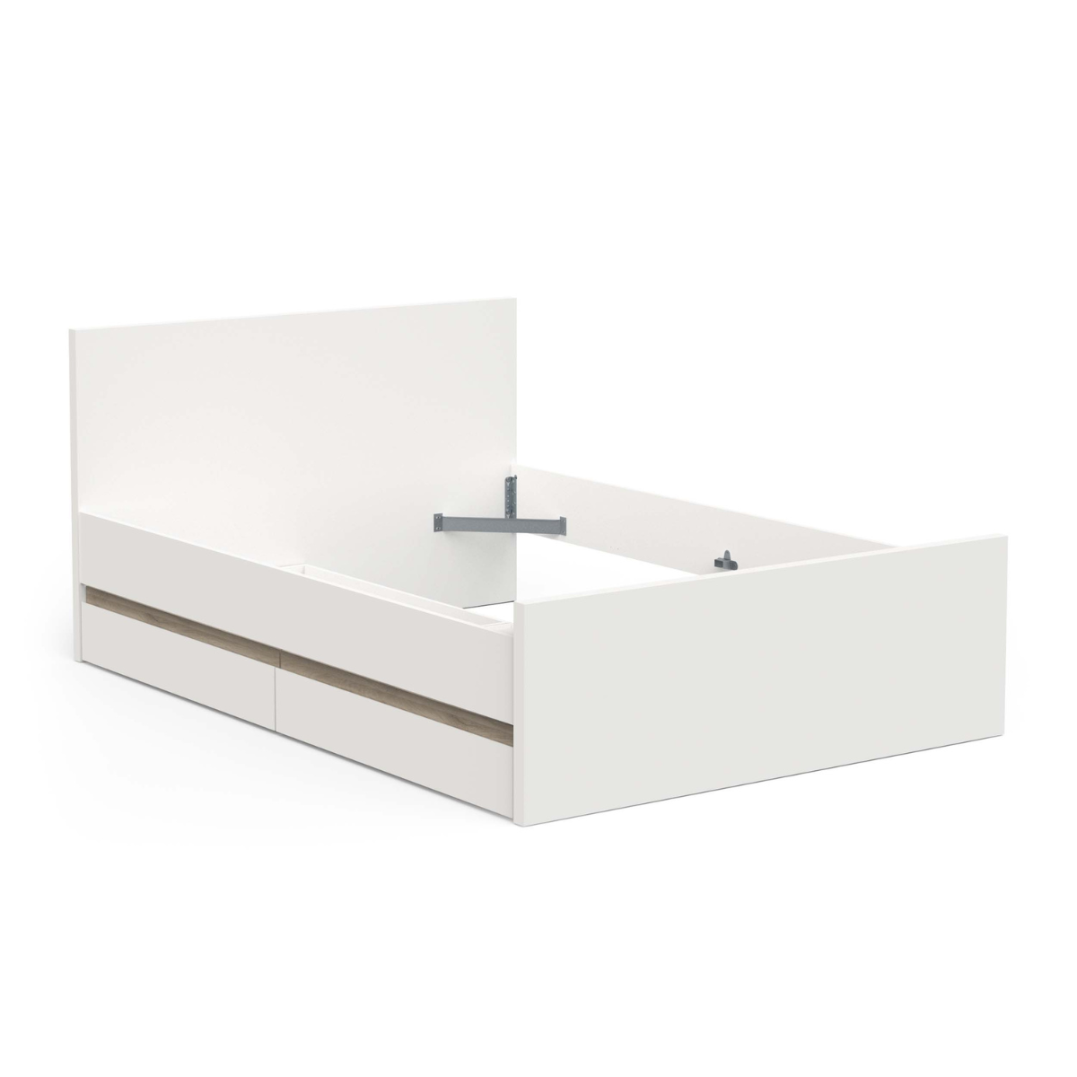 Letto a castello Clyde 140x200 cm con 2 cassetti - CLYDE