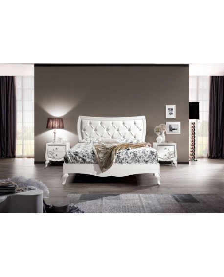 LETTO LEGNO SAGOMATO CON IMBOTTITURA CHANTAL COLLECTION