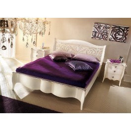 LETTO LEGNO MASSELLO INTRASIATO LACCATO