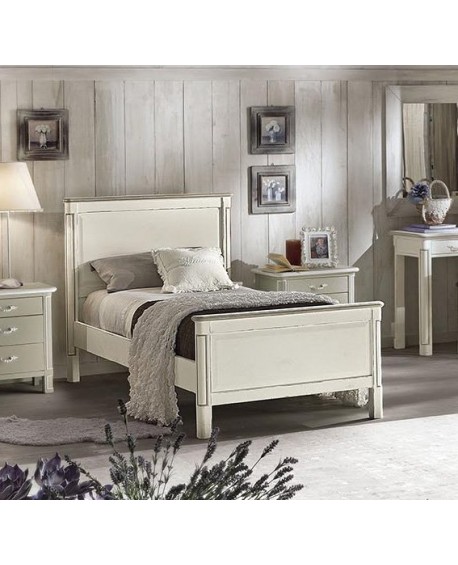 LETTO SINGOLO in legno massello vari colori