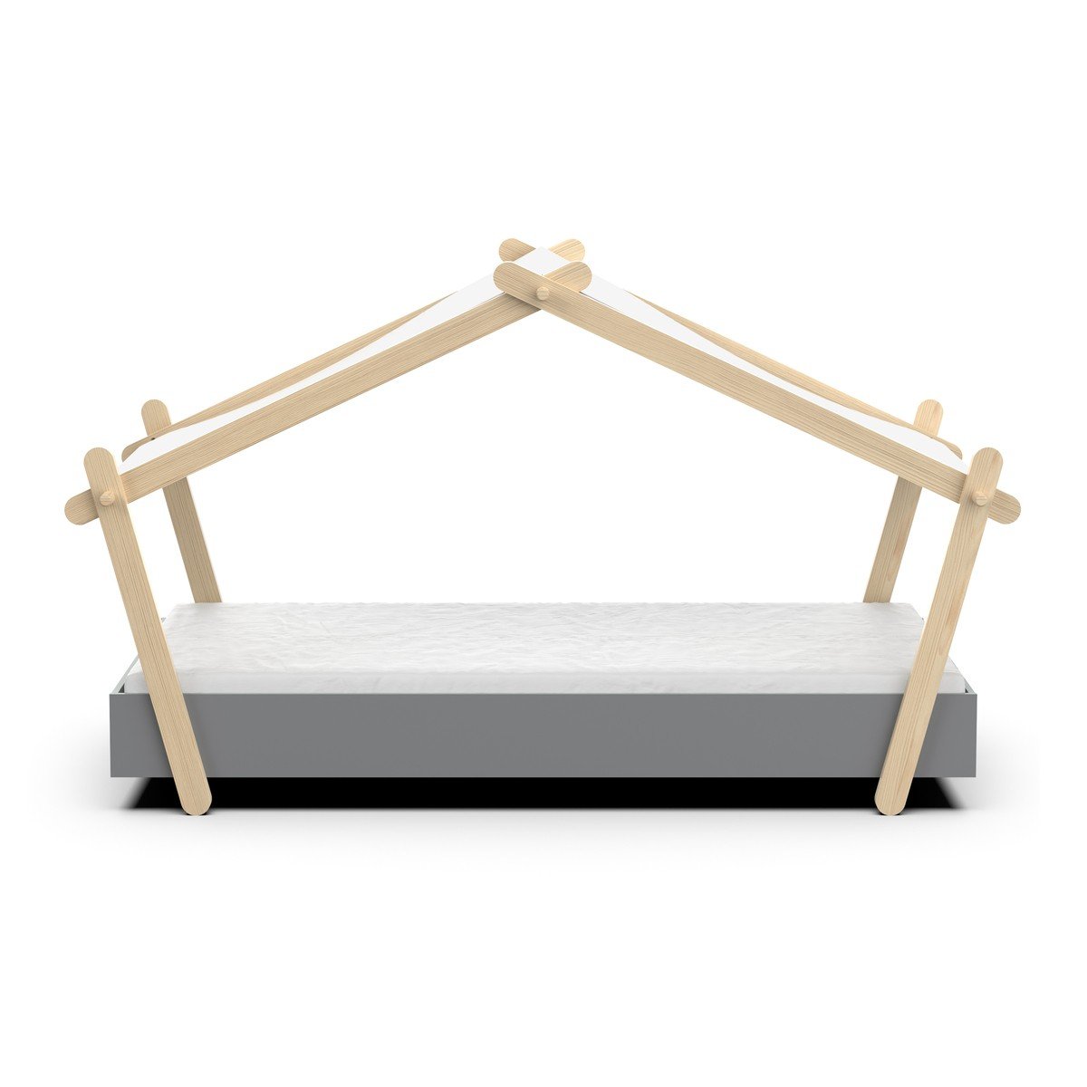 Lit 90x200 cm avec sommier inclus H129,7 cm - LODGE