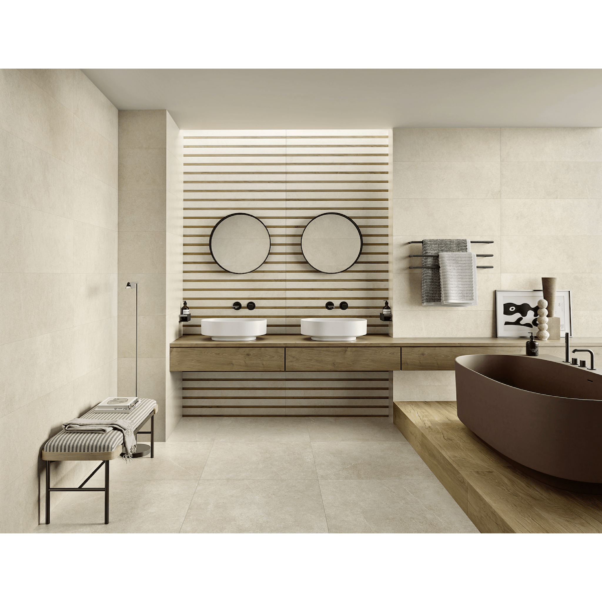 Love Ceramic Tiles Rettificato 35x100 Cm Beige "Sense"