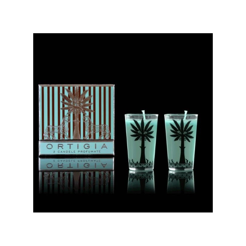 MANDORLA SET DUE CANDELE CONICHE ORTIGIA