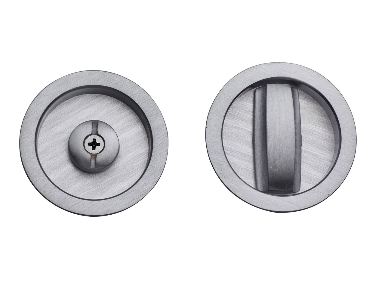 Maniglia Slide Round Cromo Satinato con Trascinatore-67581